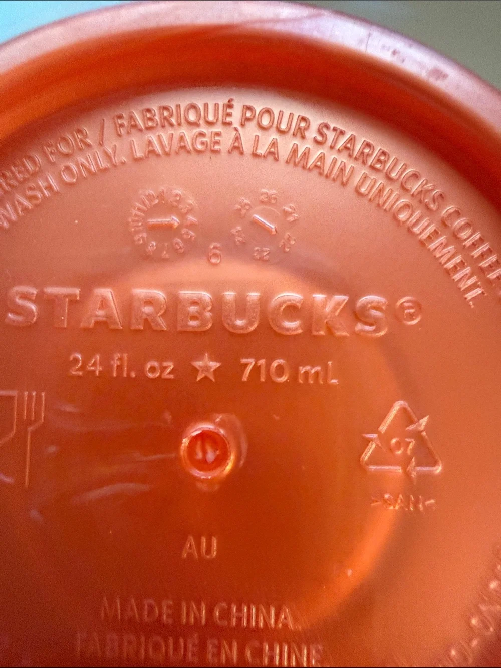 Starbucks Limited edition studded, tumbler orange pearl Halloween 24 oz Venti